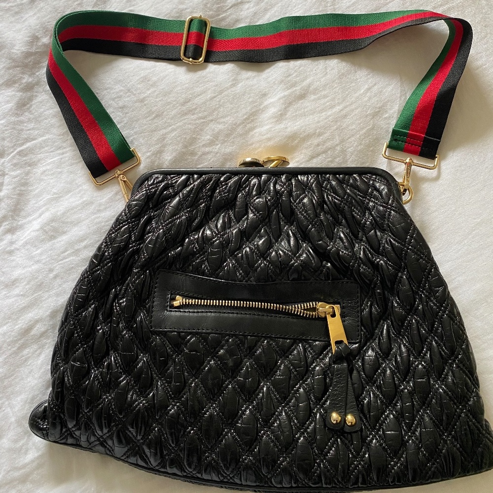 Black quilted Marc Jacobs bag